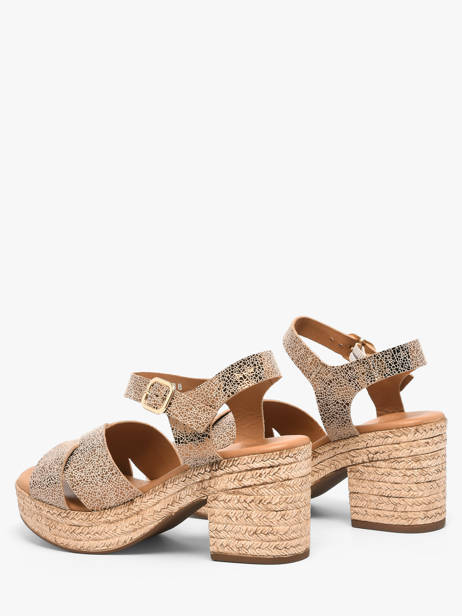 Sandales à Talon En Cuir Aliwell Marron women A126091 vue secondaire 2