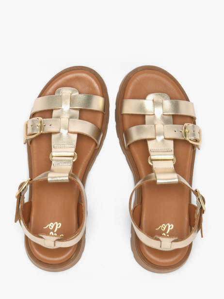 Sandals In Leather We do Gold women 45710A05 other view 3