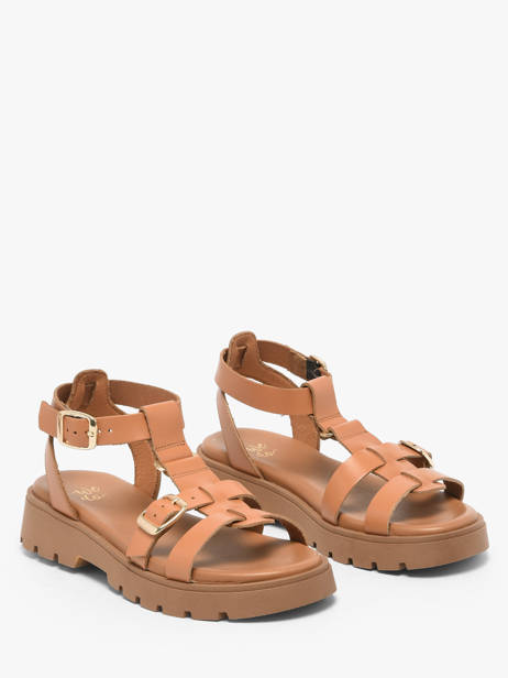 Sandals In Leather We do Orange women 45710A03 other view 1