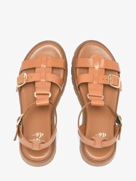 Sandals In Leather We do Orange women 45710A03 other view 3