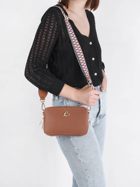 Sac Bandoulière City Philos Cuir Lancaster Marron city philos 70 vue secondaire 1