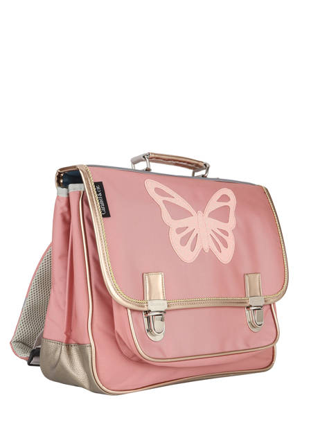 Cartable 2 Compartiments Caramel et cie Rose boheme FI vue secondaire 2