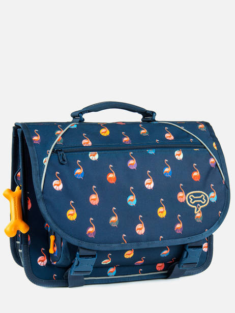 Cartable 2 Compartiments Lily Girls Stones and bones Bleu girls G vue secondaire 2