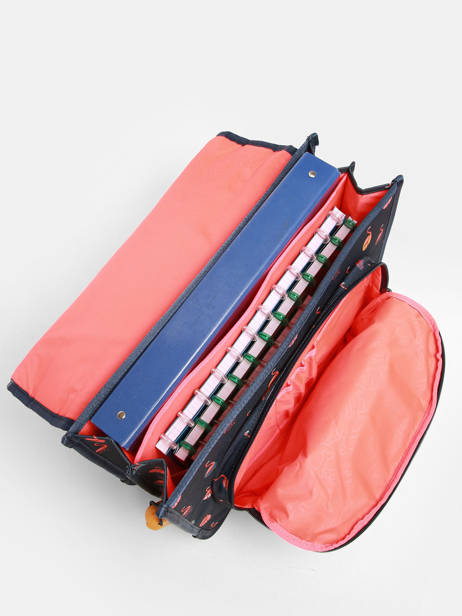 Cartable 2 Compartiments Lily Girls Stones and bones Bleu girls G vue secondaire 3